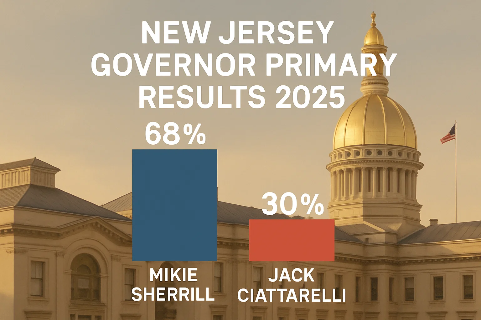 "Sherrill and Ciattarelli Win NJ Primary: The 2025 Gubernatorial Race Heats Up"